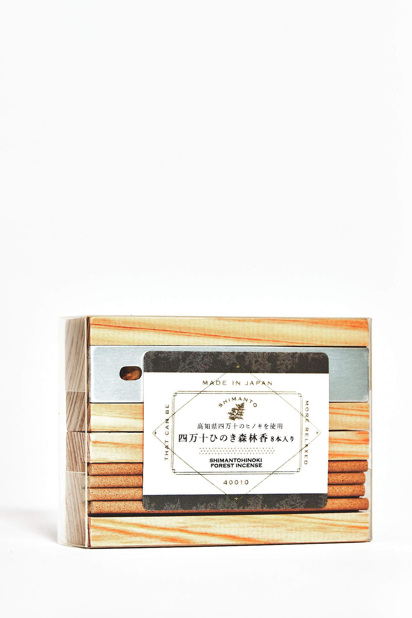 Natural Hinoki wood Incense Sticks with holder set - Les Vides Anges lemon wood scent